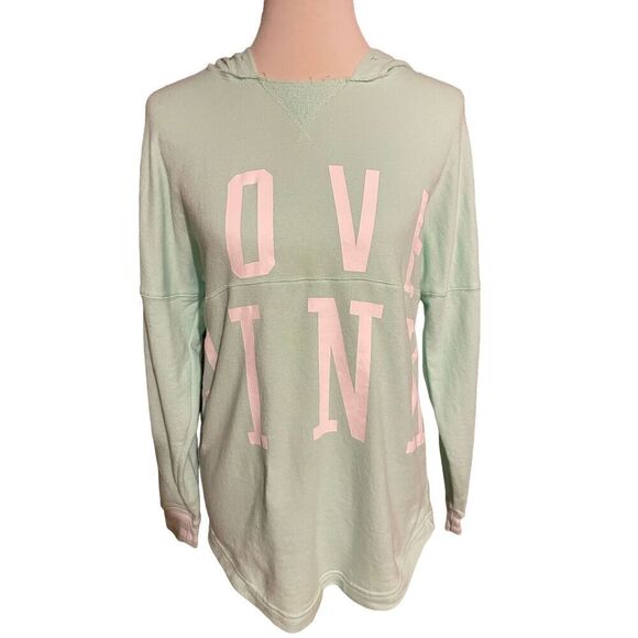 Victoria’s Secret PINK Light Green Hoodie XS-NWOT - Picture 5 of 10